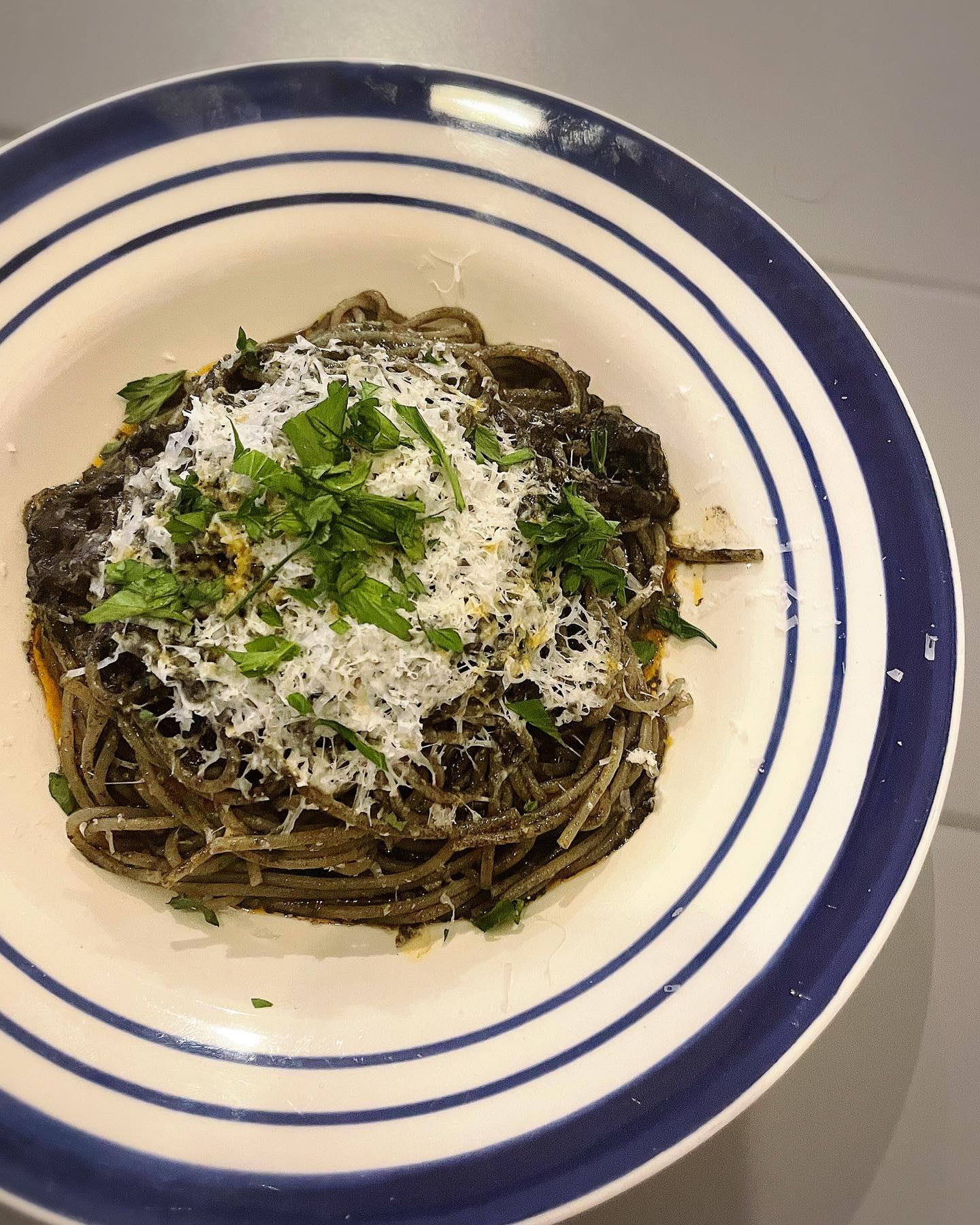 OG CAFEの過去の公式投稿に掲載された夜のパスタ料理